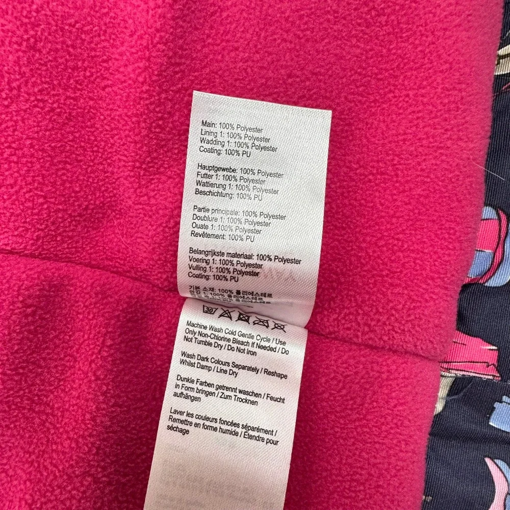 Joules Girls JNR Kirstie Fleece-Lined Coat Jacket 6Y 116 cm Horse Navy Pink - Picture 9 of 13